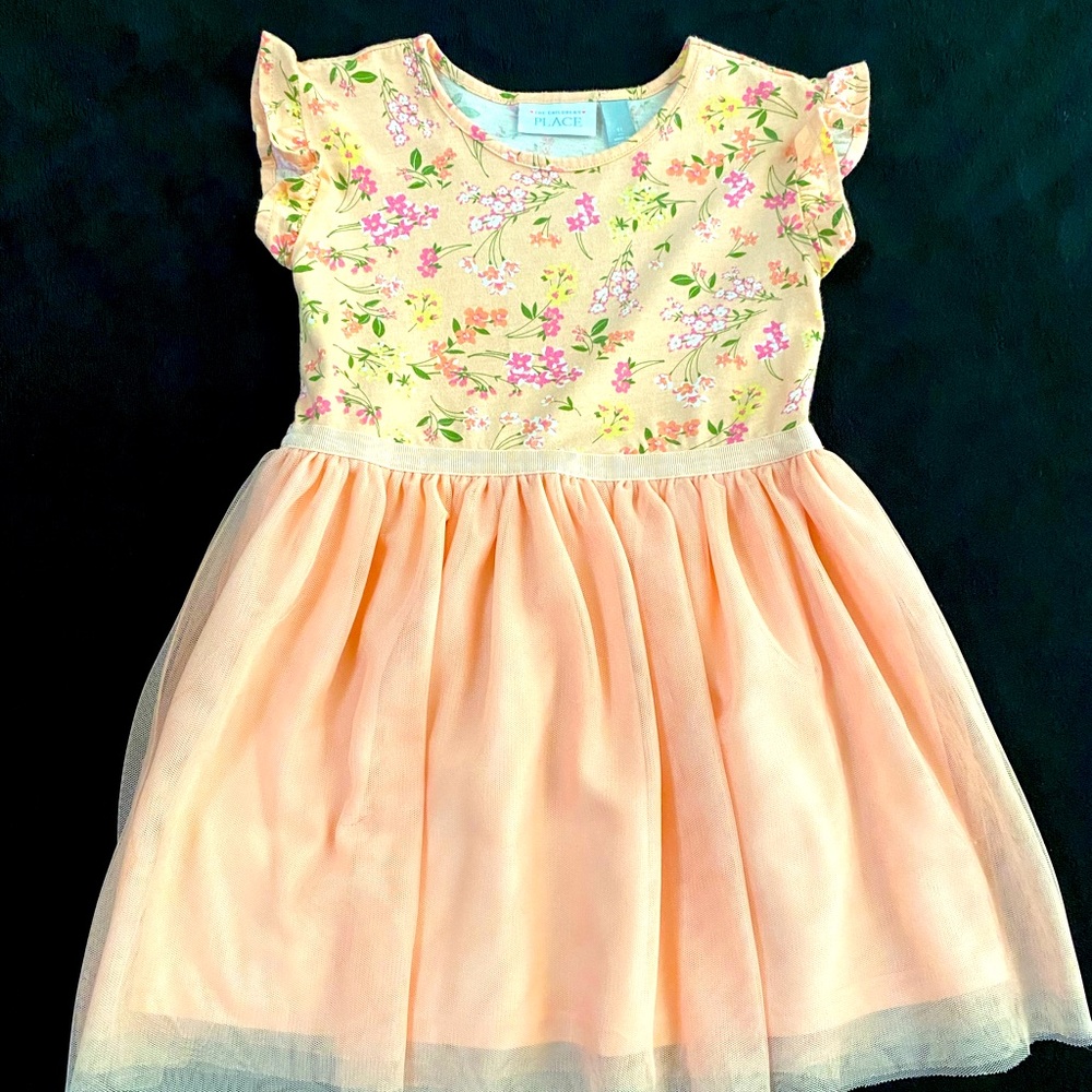 Girls Peach Dress with Tulle 🩷(The Children’s Place)